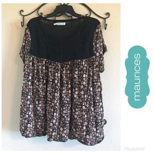 Beautiful Lace upper and floral blouse